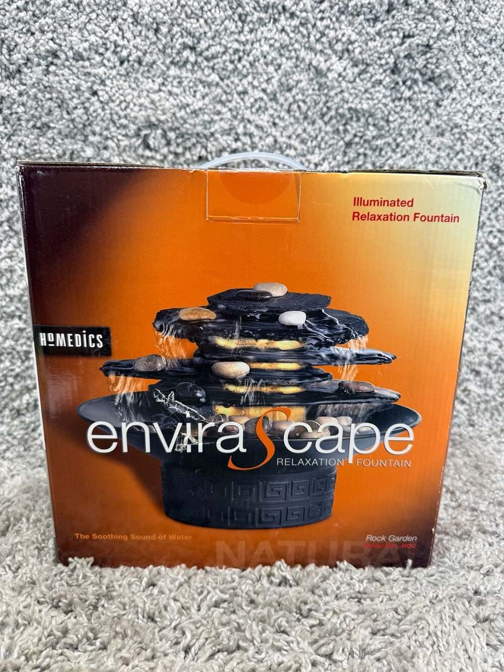 HoMedics EnviraScape Rock Garden Illuminated Relaxation Fountain WFL-ROC